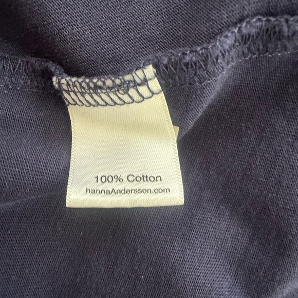 Hanna Andersson 140 pocket dress cat peeking navy size 12 - Picture 4 of 4